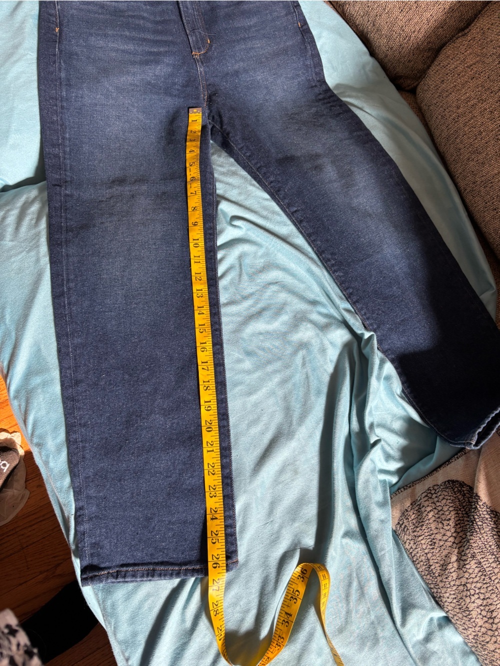 margot High-Rise Slim Jeans in Dark Blue Wash - Picture 11 of 12